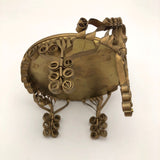 Gold Painted Tin Can Trampy Pin Cushion Chair