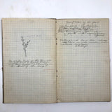 Harry Nielson's 1917-19 Biology & Hygiene Notebooks with Tons of Diagrams