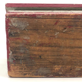 Great Old Red and Gray Painted Folk Art House