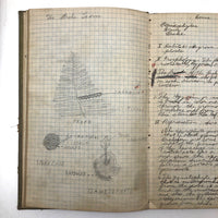 Harry Nielson's 1917-19 Biology & Hygiene Notebooks with Tons of Diagrams