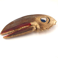 Huge Folk Art Lobster Claw Face!