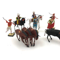C. 1940s Mexican Folk Art Bullfighters Set