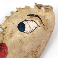 Huge Folk Art Lobster Claw Face!