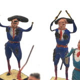 C. 1940s Mexican Folk Art Bullfighters Set