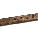 Fernendo Buron's Old Handmade 54 Inch Measuring Rod with Odd Fellows Links
