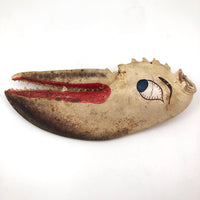 Huge Folk Art Lobster Claw Face!