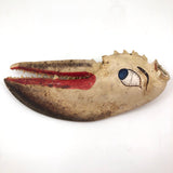 Huge Folk Art Lobster Claw Face!