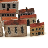 Antique German Erzgebirge Village (Plus Two Little Ladies)