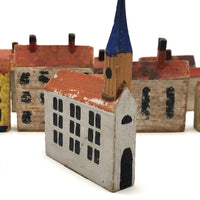 Antique German Erzgebirge Village (Plus Two Little Ladies)
