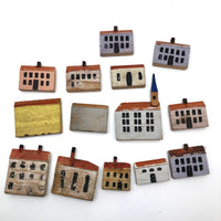 Antique German Erzgebirge Village (Plus Two Little Ladies)