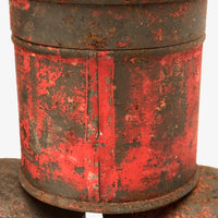 Striking Old Red-Painted Spice Tins