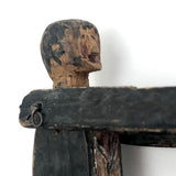 Wonderful Antique Hanging Carved and Jointed Wooden Figures with Joined Arms