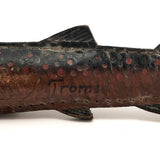 Tromso, Norway Antique Souvenir Fish Knife in Leather Sheath