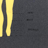Set of Three Vintage French Pattern / Tailoring Studies, Ink on Cut Paper, 1972-74