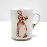 Rare Wileman & Shelley China Chocolate Cup for Walter Baker & Co, Dorchester, MA