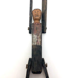 Wonderful Antique Hanging Carved and Jointed Wooden Figures with Joined Arms