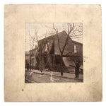 Antique Photograph of Collapsing House, with Witnesses