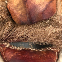 Handmade Hide and Fur Mask with Wooly Beard, Presumed Nunamiut, Alaskan