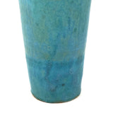 Tall Turquoise Glazed Studio Pottery Vase