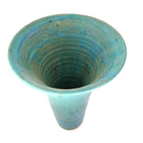 Tall Turquoise Glazed Studio Pottery Vase