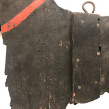 Large Wooden Cutout Scottie Dog with Center Mends and Nail Toes