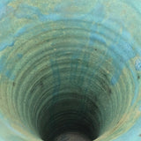 Tall Turquoise Glazed Studio Pottery Vase