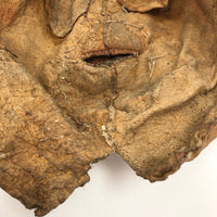 Handmade Hide and Fur Mask with Wooly Beard, Presumed Nunamiut, Alaskan