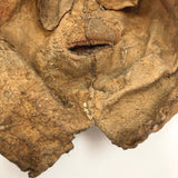 Handmade Hide and Fur Mask with Wooly Beard, Presumed Nunamiut, Alaskan