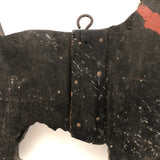 Large Wooden Cutout Scottie Dog with Center Mends and Nail Toes