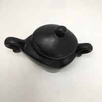 Michael Lambert "Java Jig" Black Glazed Porcelain Sugar Bowl