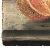 Wonderful 1870s Oil on Board Still Life Painting of Oranges