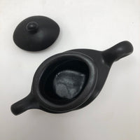 Michael Lambert "Java Jig" Black Glazed Porcelain Sugar Bowl