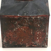 Early American Tin Still Bank with Original Paint, c. 1880s