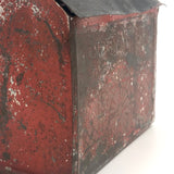 Early American Tin Still Bank with Original Paint, c. 1880s