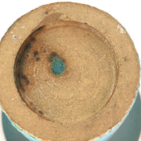 Tall Turquoise Glazed Studio Pottery Vase