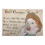 Xtra! Antique Hand-painted Christmas Postcard