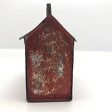 Early American Tin Still Bank with Original Paint, c. 1880s