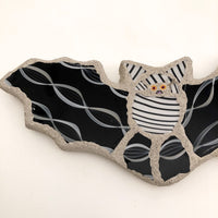 Concrete and Glass Hanging Bat Sculpture by Susi Lulaki