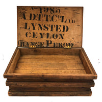 Super Useful Old Double Level Pine Box with Dividers