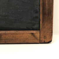 Beautiful Antique School Slate with Mended Corners and Carved Initials