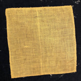 Beautiful Old Yellow on Navy Linen Signal / Semaphore Flags - A Pair