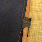 Beautiful Old Yellow on Navy Linen Signal / Semaphore Flags - A Pair