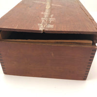 Very Used Partial Set of Antique Milton Bradley Geometric Solids in Original Box
