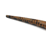 Carved and Intensively Decorated Vintage Wooden Snake
