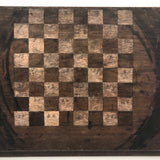 Beautiful Double-Sided Antique Walnut Make Do Gameboard