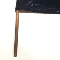 Beautiful Old Yellow on Navy Linen Signal / Semaphore Flags - A Pair