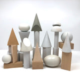 Variously Painted Vintage Geometric Solid Blocks