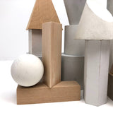 Variously Painted Vintage Geometric Solid Blocks