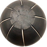 Dramatic Art Nouveau Inspired Signed Art Pottery Vase with Incised Copper and Silver Decoration