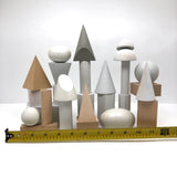 Variously Painted Vintage Geometric Solid Blocks